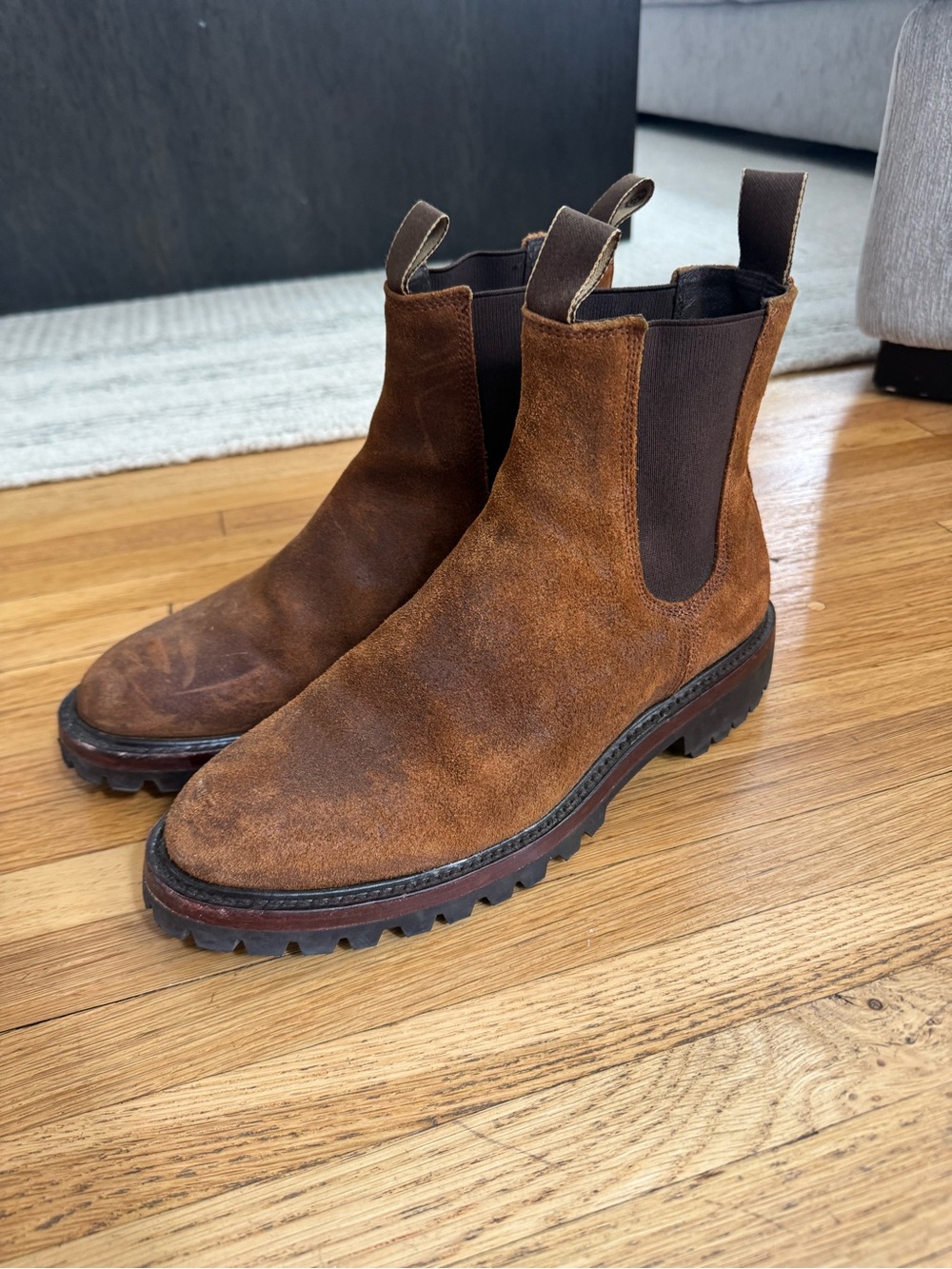 Taylor Stitch Ranch Boot in Redwood Waxed Sued